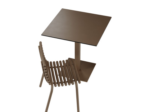 Tuba garden chair Mona garden table by Diabla 3D 모델