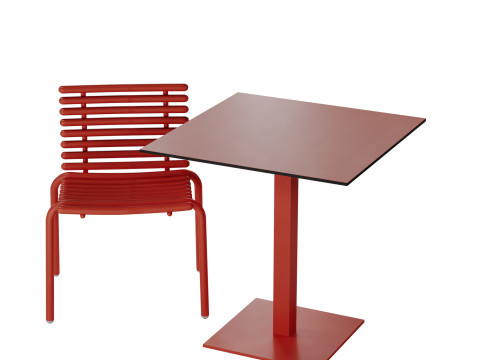 Tuba garden chair Mona garden table by Diabla 3D 모델