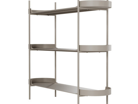 Taru metal shelf by Westwing 3D Модель