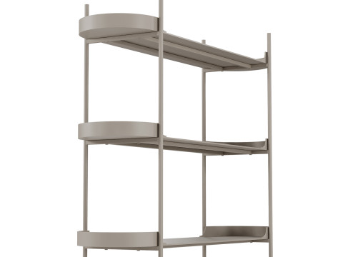 Taru metal shelf by Westwing 3D Модель