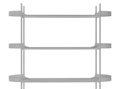 Taru metal shelf by Westwing 3D Модель