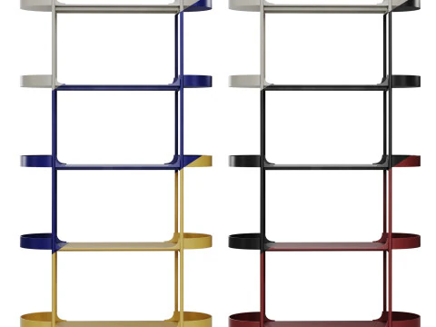 Taru metal shelf by Westwing 3D Model