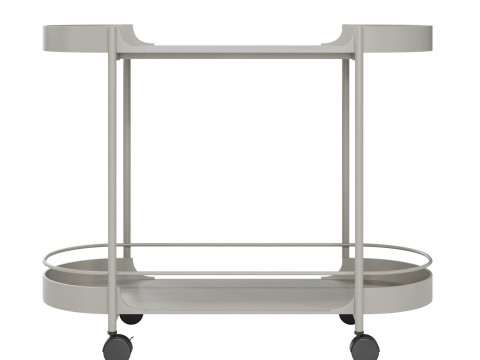 Taru metal bar cart by Westwing 3D Model