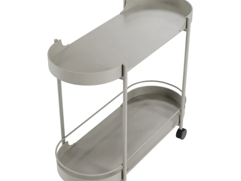 Taru metal bar cart by Westwing 3D Model