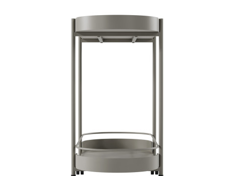 Taru metal bar cart by Westwing Modello 3D