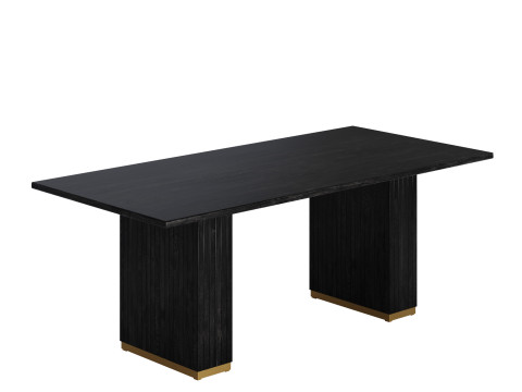 Chelsea Natural Oak Wood Rectangular Dining Table by TOV Furniture Model 3D