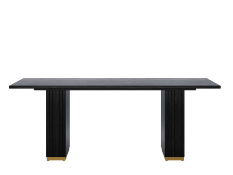 Chelsea Natural Oak Wood Rectangular Dining Table by TOV Furniture Model 3D