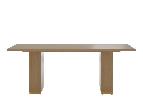 Chelsea Natural Oak Wood Rectangular Dining Table by TOV Furniture 3D Model