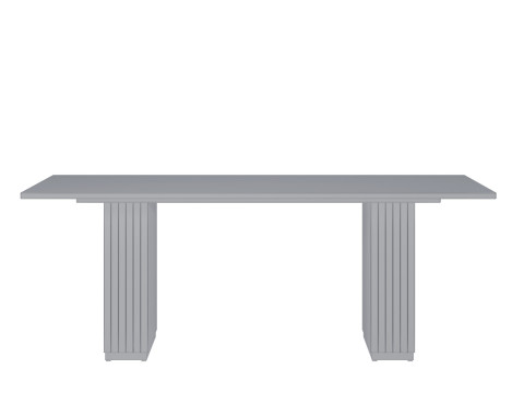 Chelsea Natural Oak Wood Rectangular Dining Table by TOV Furniture Model 3D