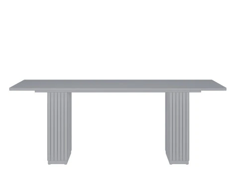 Chelsea Natural Oak Wood Rectangular Dining Table by TOV Furniture 3D Model
