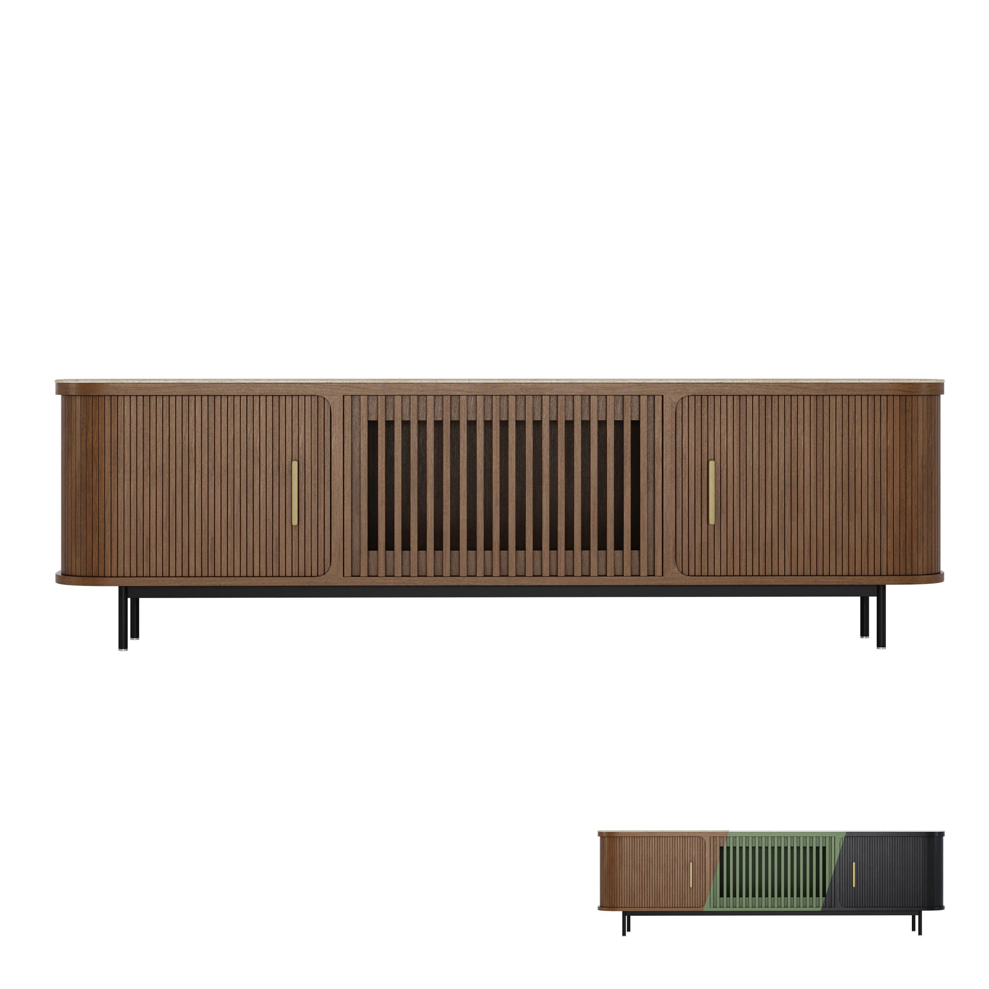 Eos TV Stand by Povison 3D Model .c4d .max .obj .3ds .fbx .stl .blend 
