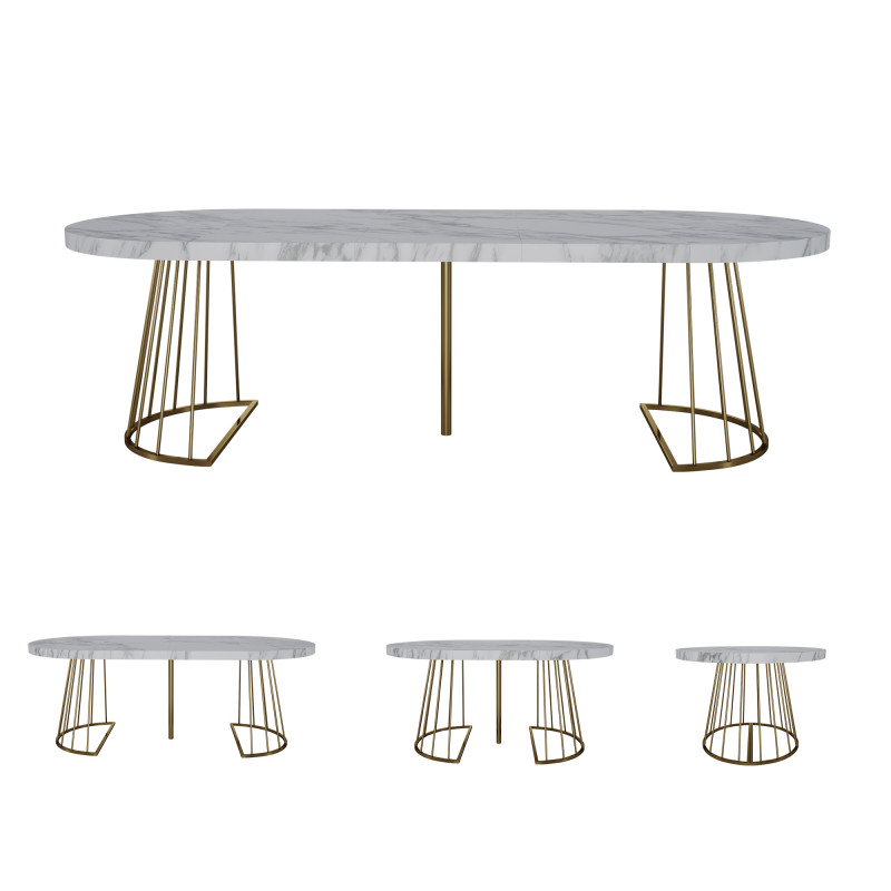 Firela Folding Dining Table by Vente-unique Modelo 3D .c4d .max .obj .3ds .fbx .stl .blend