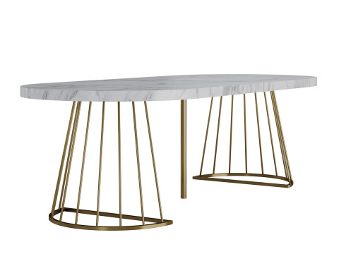 Firela Folding Dining Table by Vente-unique Modelo 3D