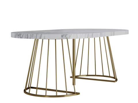 Firela Folding Dining Table by Vente-unique Modelo 3D