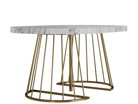Firela Folding Dining Table by Vente-unique Modelo 3D