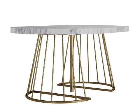 Firela Folding Dining Table by Vente-unique 3D Model