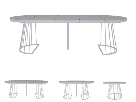 Firela Folding Dining Table by Vente-unique Modelo 3D