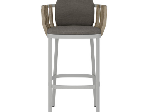 Swing outdoor Barstool by Patrick Norguet for Ethimo Model 3D