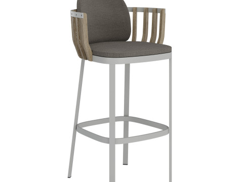 Swing outdoor Barstool by Patrick Norguet for Ethimo Model 3D