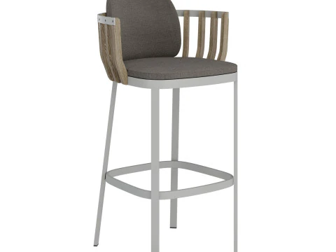 Swing outdoor Barstool by Patrick Norguet for Ethimo 3D Model