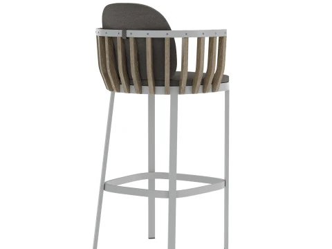 Swing outdoor Barstool by Patrick Norguet for Ethimo 3D Model