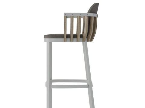 Swing outdoor Barstool by Patrick Norguet for Ethimo Model 3D