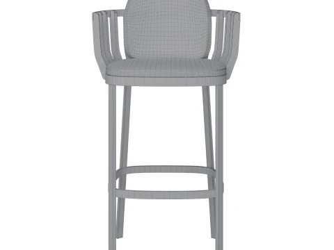 Swing outdoor Barstool by Patrick Norguet for Ethimo 3D Model