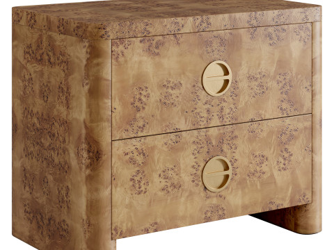 Warwick Bedside Table by Soho Home Modelo 3D