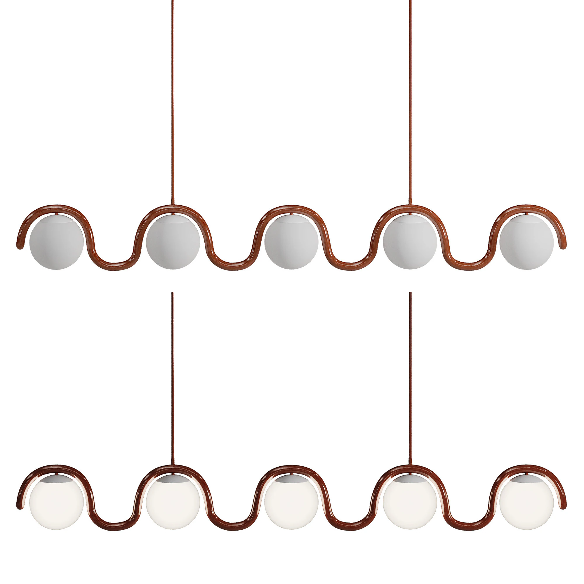 Lenox 5 Globe Linear Chandelier V by Astraeus Clarke 3D Model .c4d .max .obj .3ds .fbx .stl .blend
