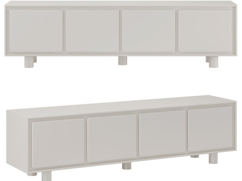 Odell Media Console by West Elm 3D Model