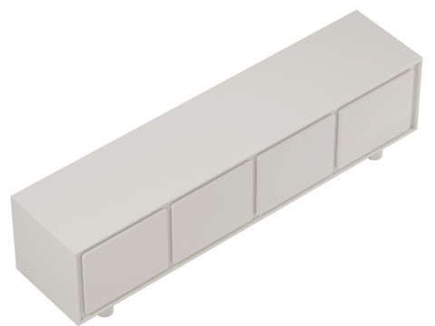 Odell Media Console by West Elm Model 3D