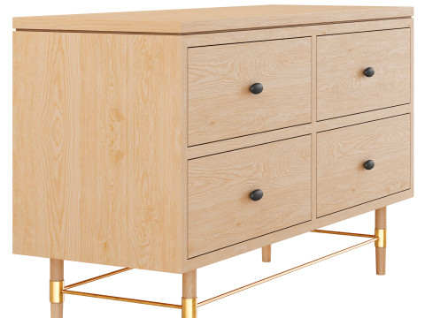 MG302 Credenza with drawers by Space Copenhagen for Malte Gormsen Mbelsnedkeri Modello 3D
