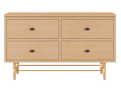 MG302 Credenza with drawers by Space Copenhagen for Malte Gormsen Mbelsnedkeri Modello 3D