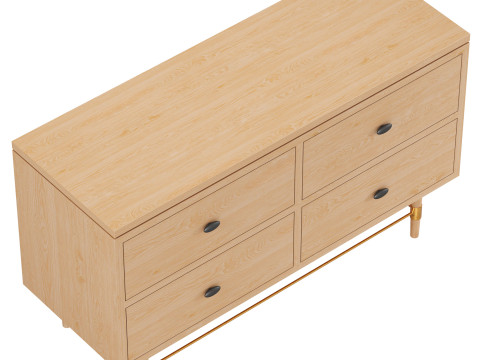 MG302 Credenza with drawers by Space Copenhagen for Malte Gormsen Mbelsnedkeri Modello 3D
