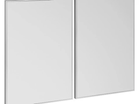 Contrast and Blend painting on canvas in a wooden frame by Agave for Westwing 3D Model