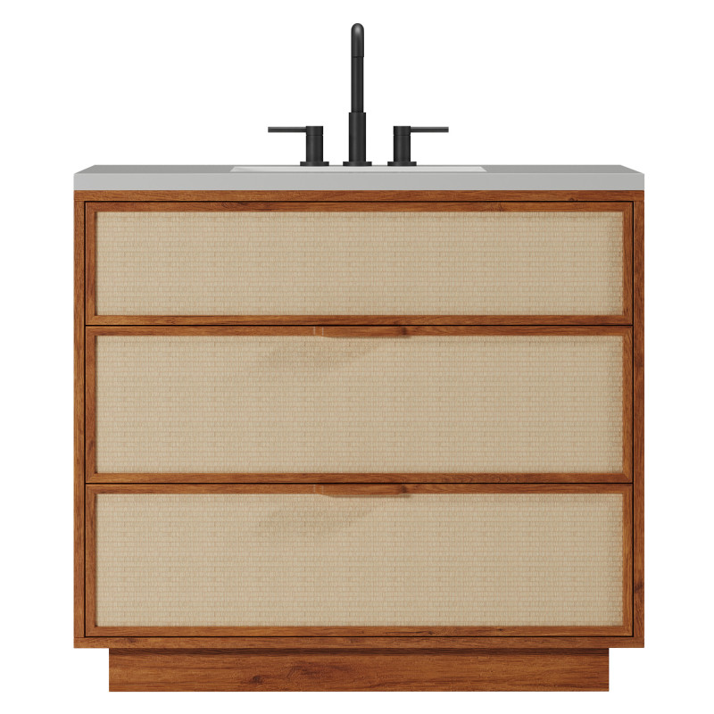 Douglas Single Bathroom Vanity by West Elm 3D Модель .c4d .max .obj .3ds .fbx .stl .blend