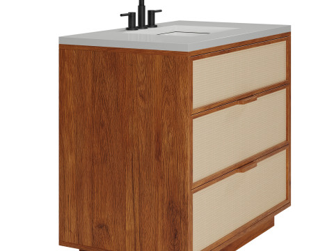 Douglas Single Bathroom Vanity by West Elm 3D Модель