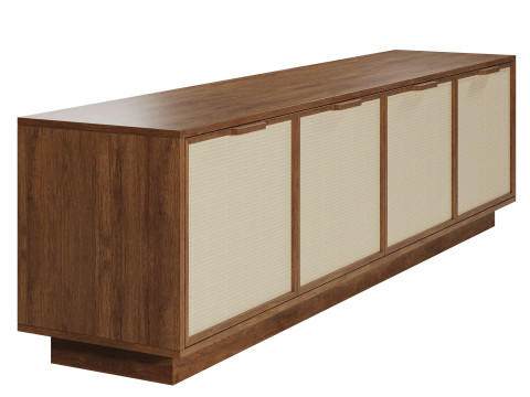 Douglas Media Console by West Elm 3D 模型