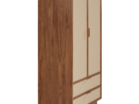 Douglas Solid Wood Tatami Armoire by West Elm Model 3D