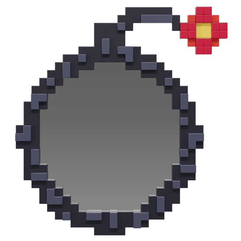 Pixel mirror Bomb by Seletti 3Dモデル .c4d .max .obj .3ds .fbx .stl .blend