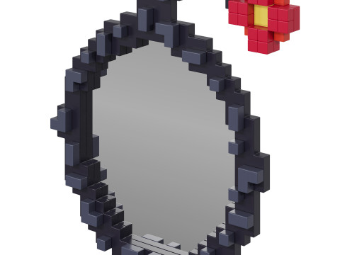 Pixel mirror Bomb by Seletti 3Dモデル