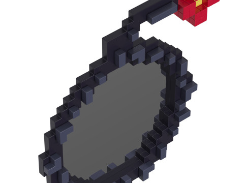 Pixel mirror Bomb by Seletti 3Dモデル