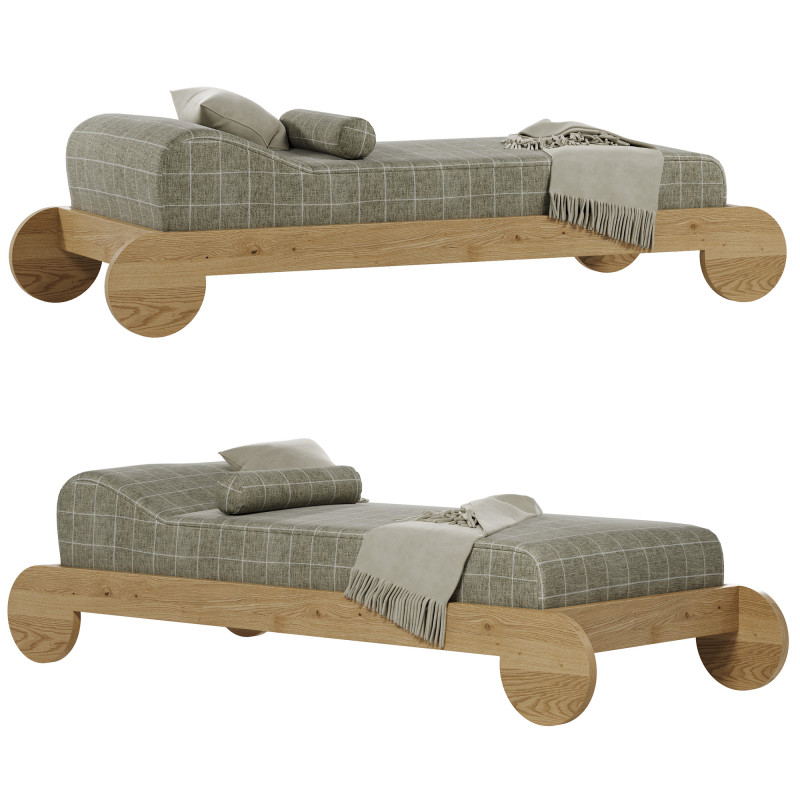 Ionic Daybed autorstwa Sarah Sherman Samuel dla Lulu i Gruzji Model 3D .c4d .max .obj .3ds .fbx .stl .blend