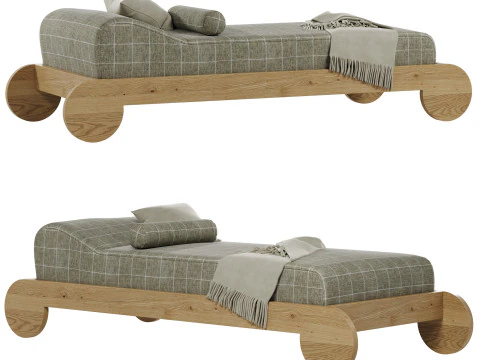 Ionic Daybed oleh Sarah Sherman Samuel untuk Lulu dan Georgia Model 3D