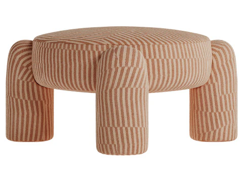 Marlon Ottoman van Pietro Franceschini voor Dooq 3D Model