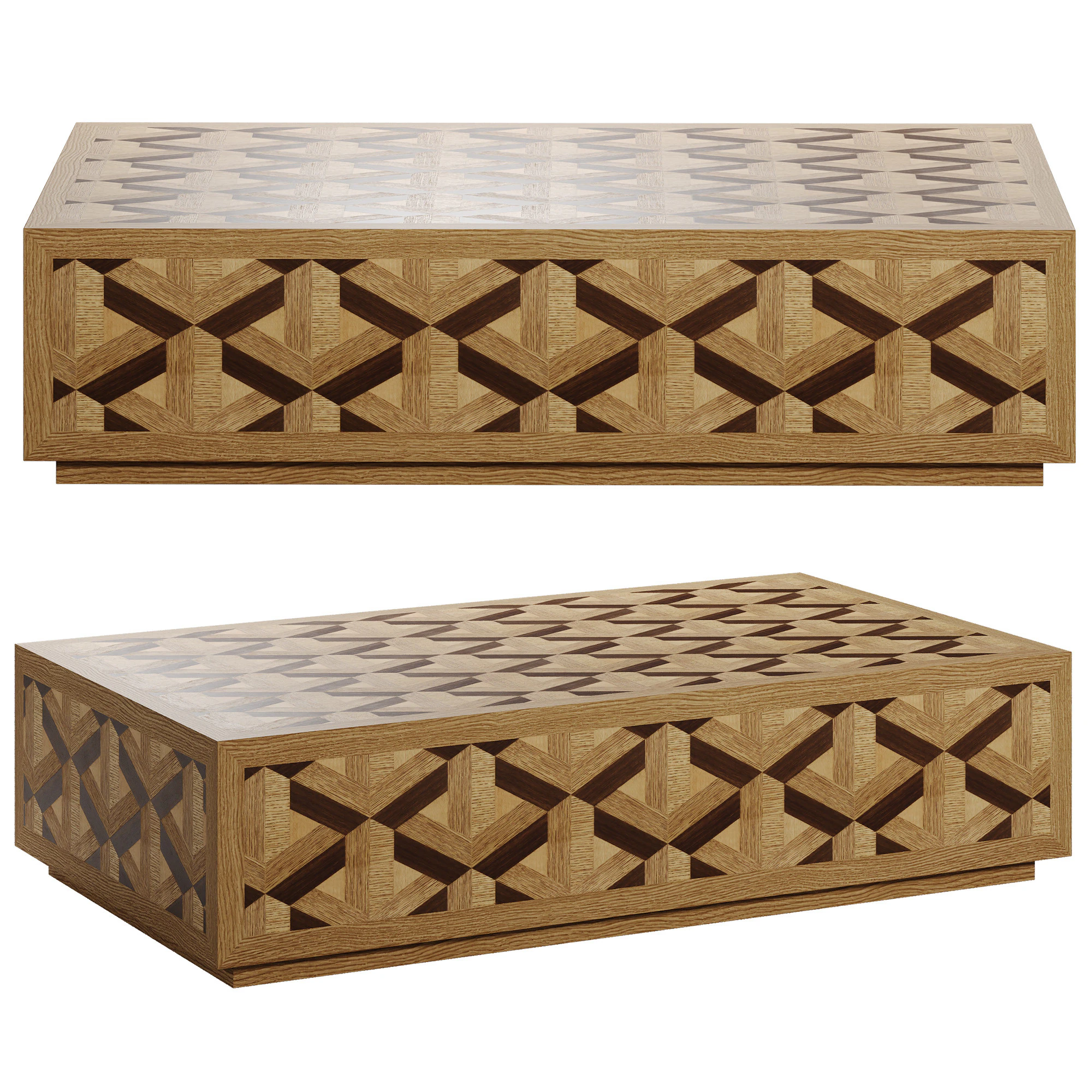 Coffee Table Rubicon by Eichholtz 3D Model .c4d .max .obj .3ds .fbx .stl .blend 