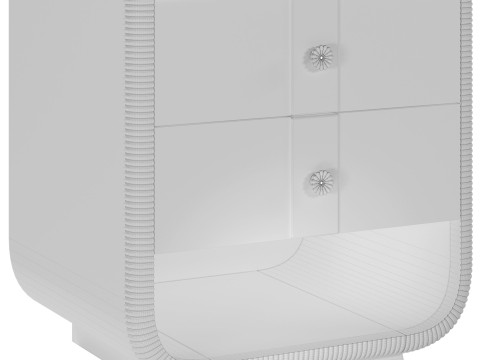 Basil Bedside Table by Soho Home Modèle 3D