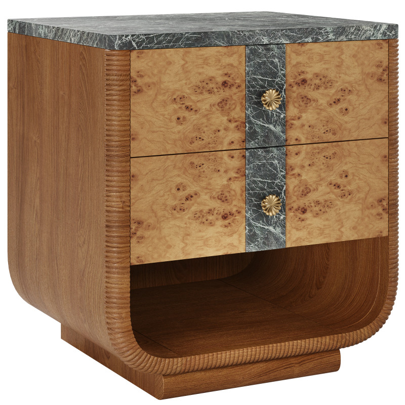 Basil Bedside Table by Soho Home Modèle 3D .c4d .max .obj .3ds .fbx .stl .blend