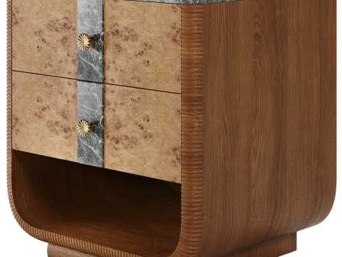 Basil Bedside Table by Soho Home Modèle 3D