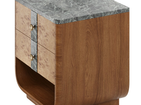Basil Bedside Table by Soho Home Modèle 3D
